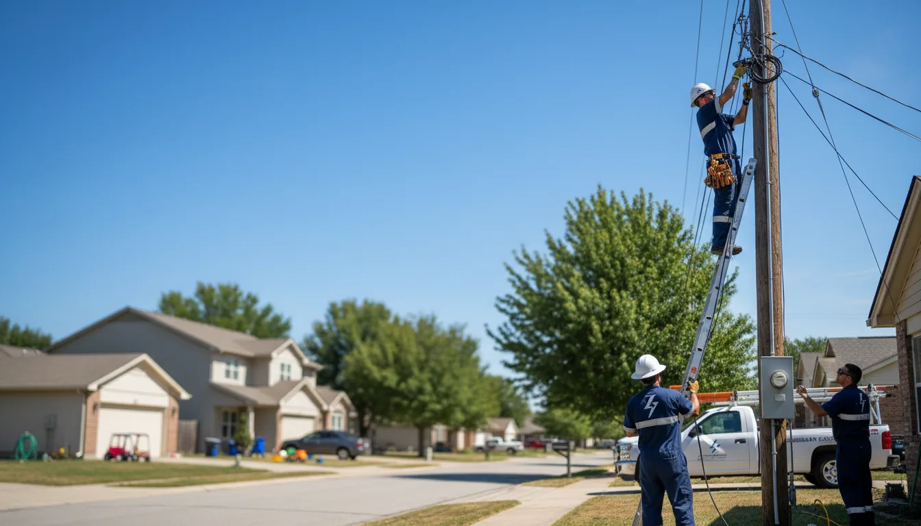 Residential electrician providing installation services in Matoaka, WV